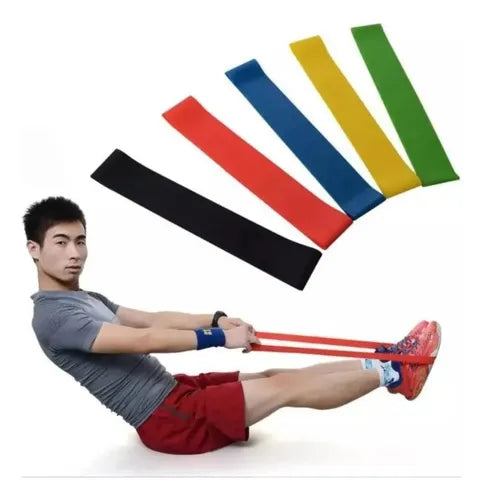 Kit De 5 Bandas Elasticas Varios Niveles