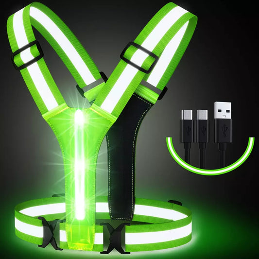 Chaleco Reflectivo LED Recargable