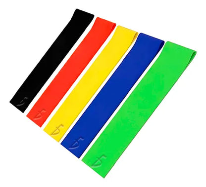 Kit De 5 Bandas Elasticas Varios Niveles