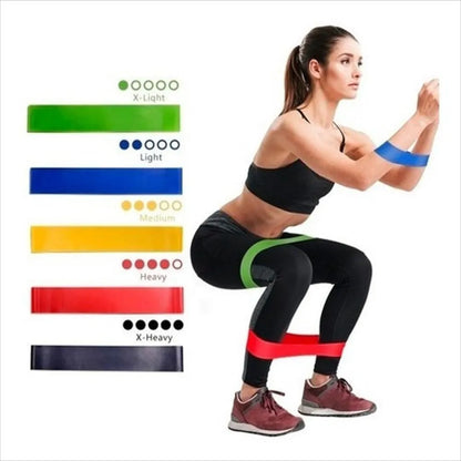 Kit De 5 Bandas Elasticas Varios Niveles