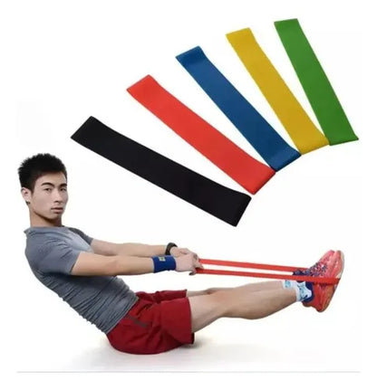 Kit De 5 Bandas Elasticas Varios Niveles
