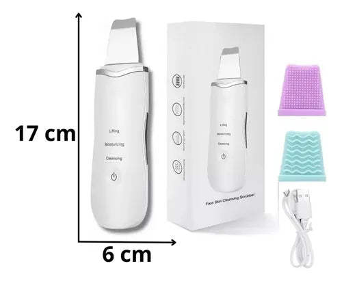 Limpiador Facial Ultrasónico 3 en 1 - Skin Scrubber