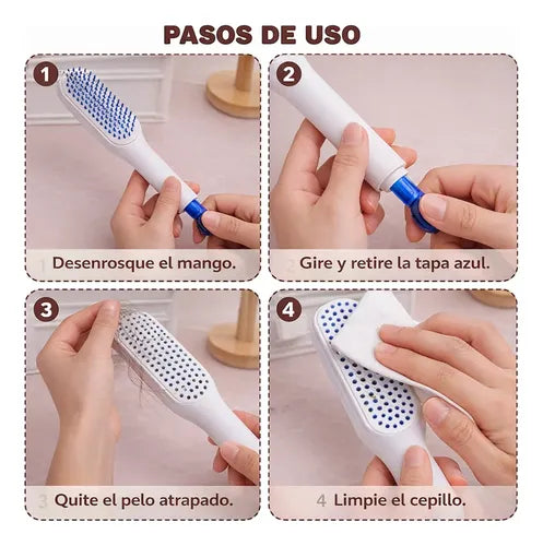 Peine Retractil Premium Autolimpiante